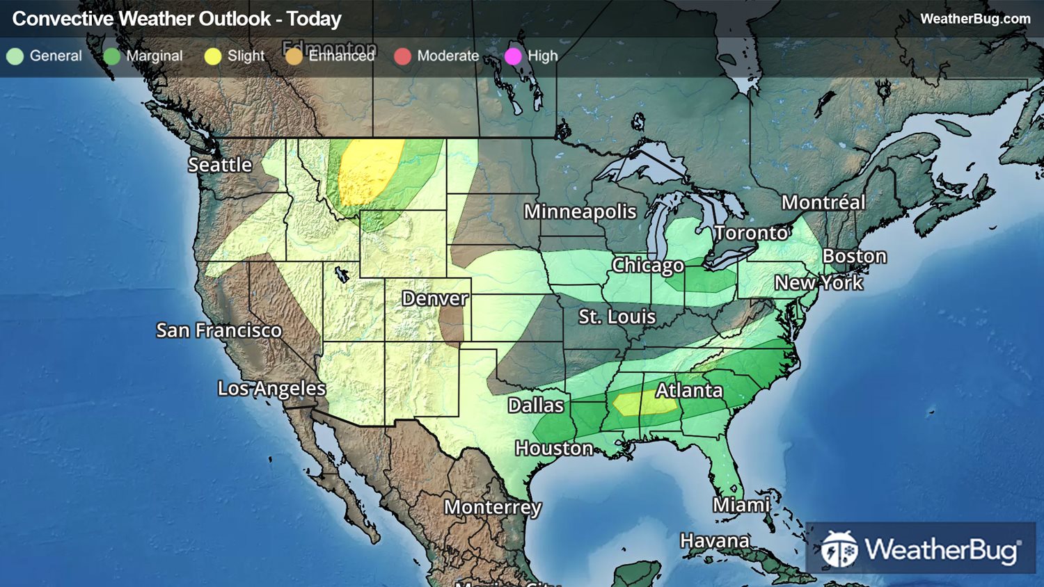 Potent Storms Take Aim At Deep South, N. High Plains | WeatherBug ...