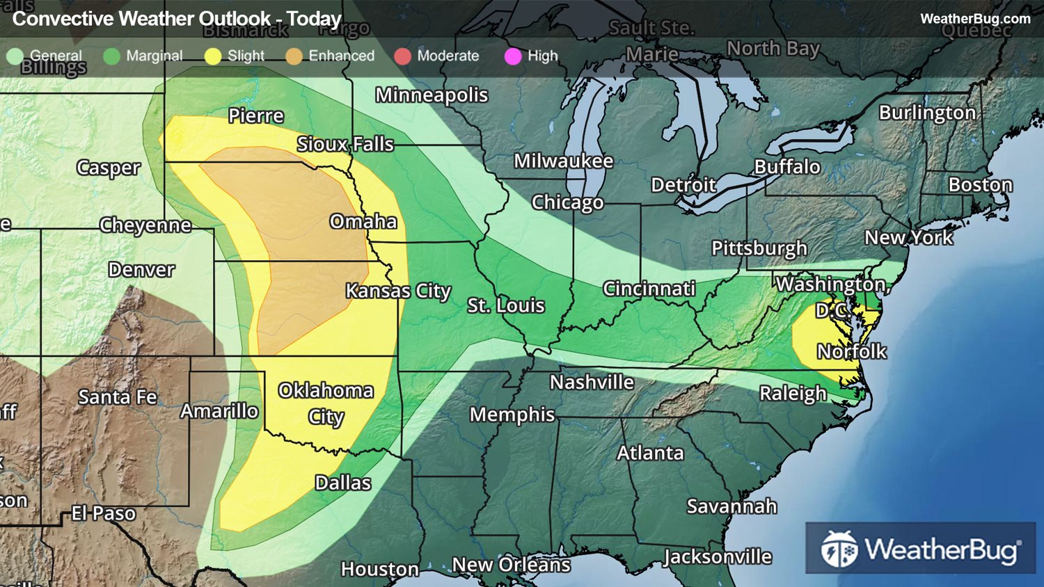 Severe Storms Set To Fire Across The Plains WeatherBug