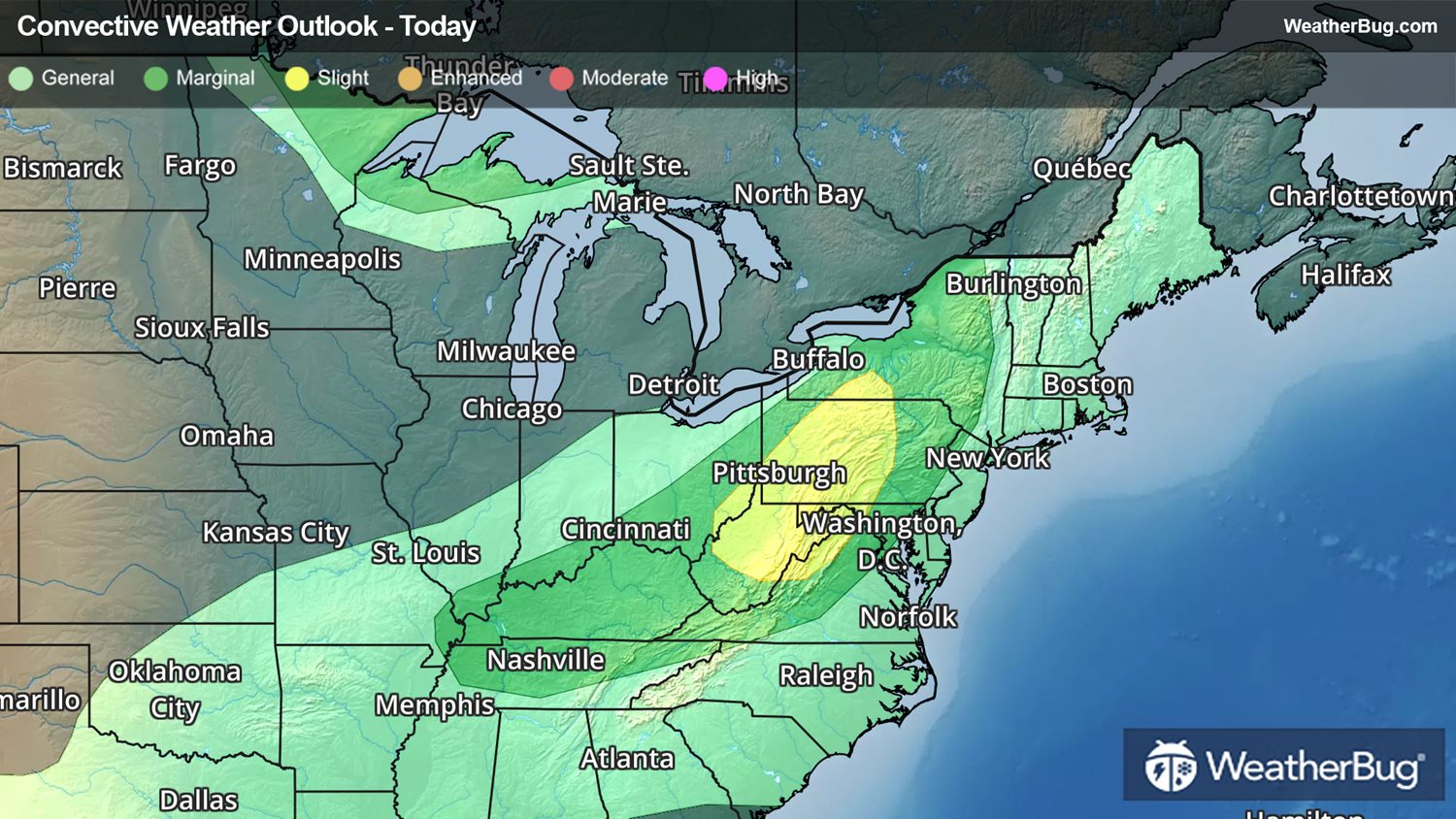 Big Storms Eye Appalachian Spine, Blue Ridge to Mid-Atlantic | WeatherBug