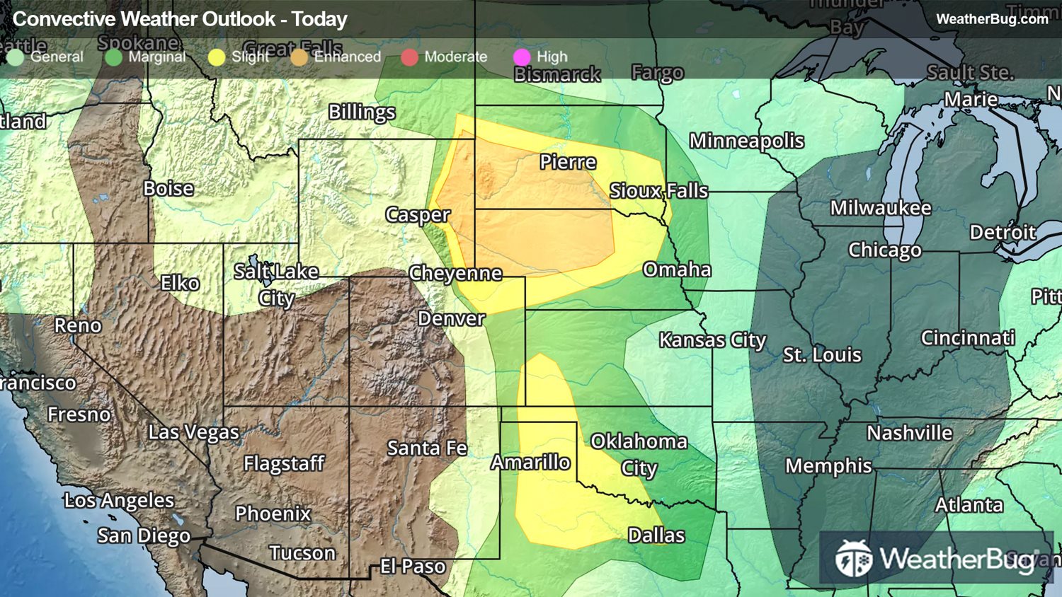 Big Thunderstorms Roam Nation's Midsection WeatherBug