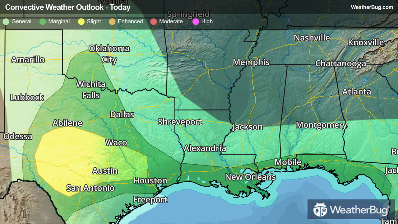 Severe Storm Threat Lingers Across Texas | WeatherBug | WeatherBug