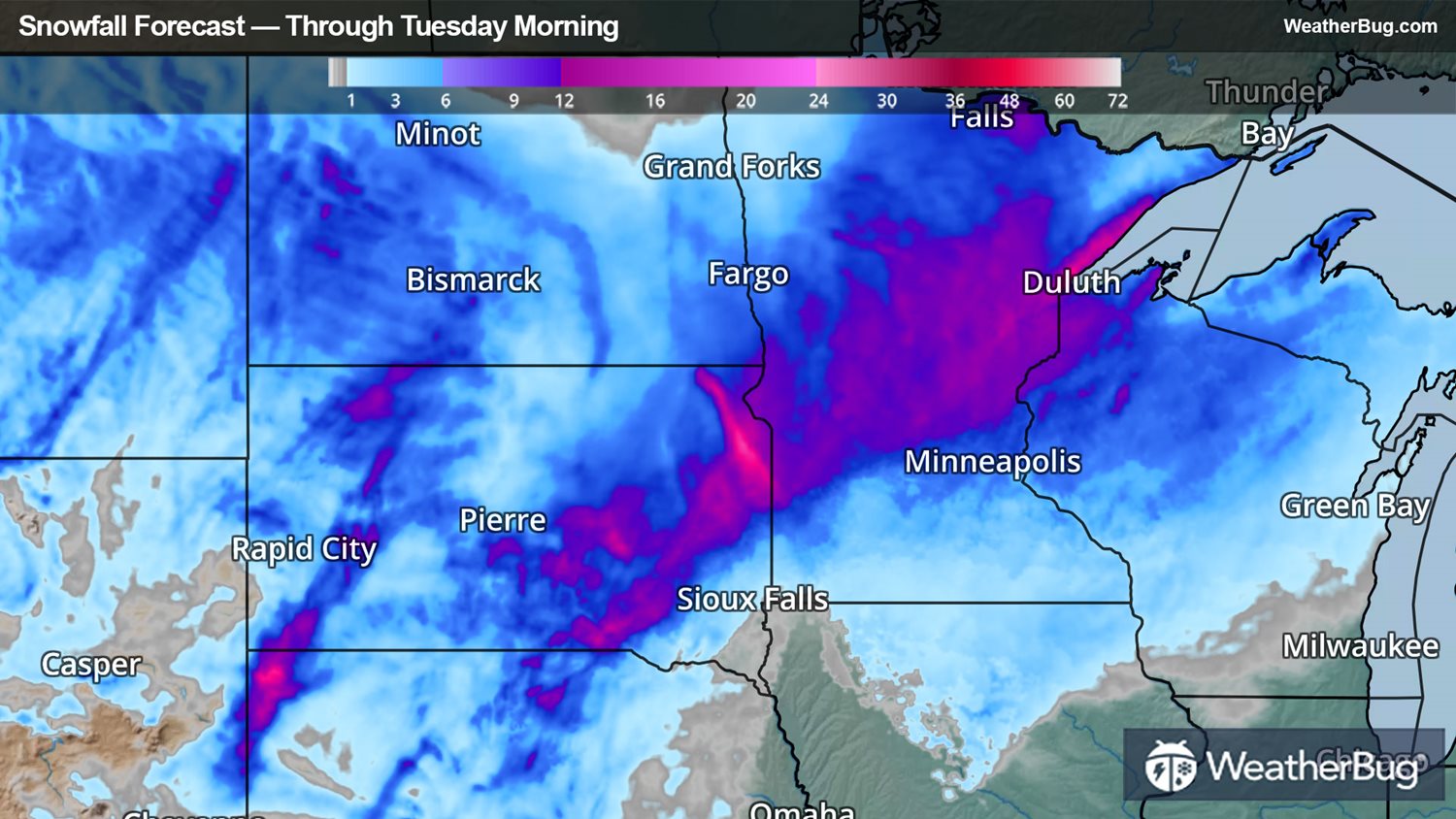 Wintry Weather Blasts Plains, Mississippi Valley WeatherBug