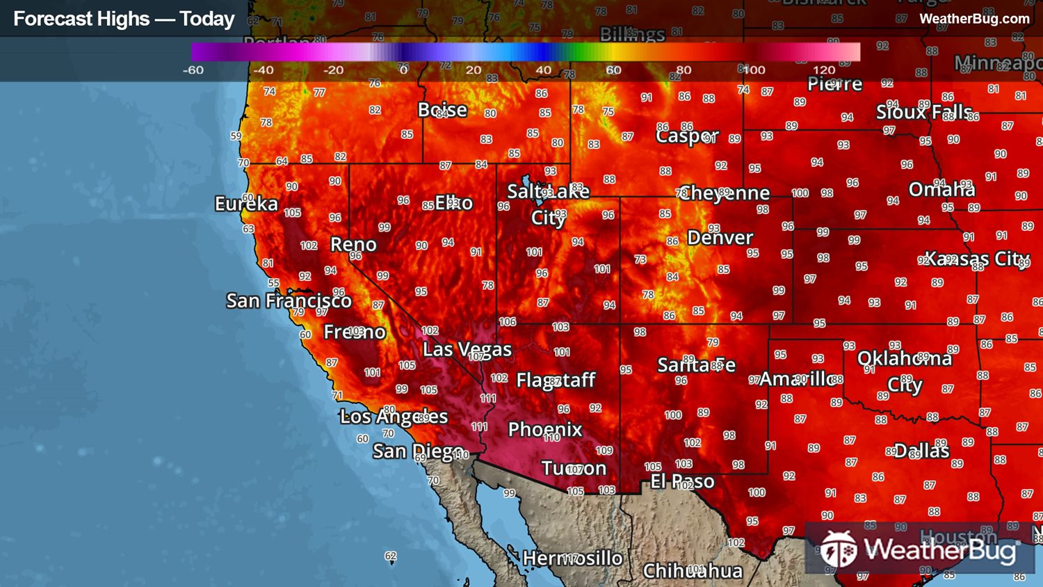 An Impactful Heatwave Continues for Much of the Western U.S. WeatherBug