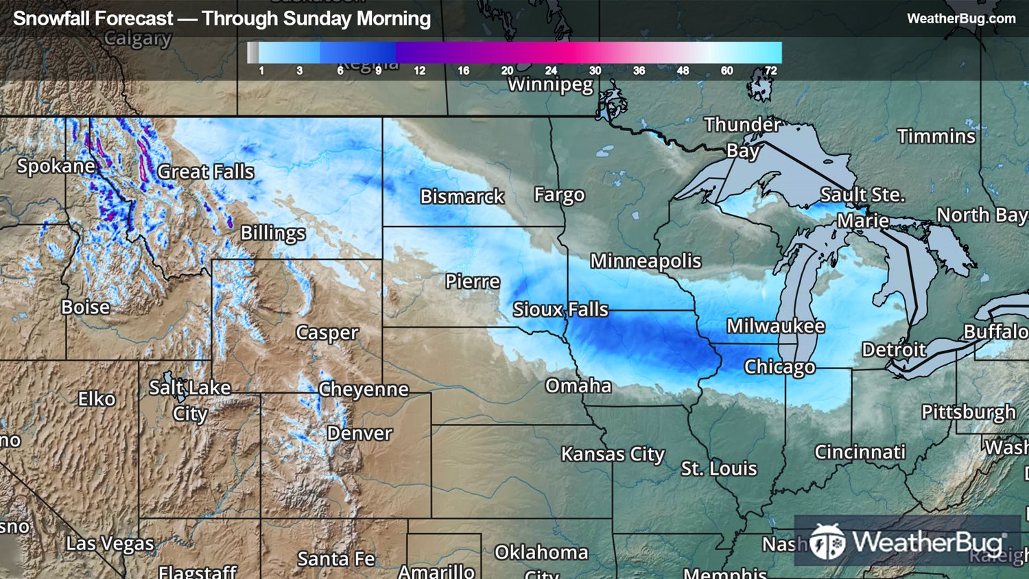Image for Two Winter Storms Deliver Accumulating Northern U.S. Snow