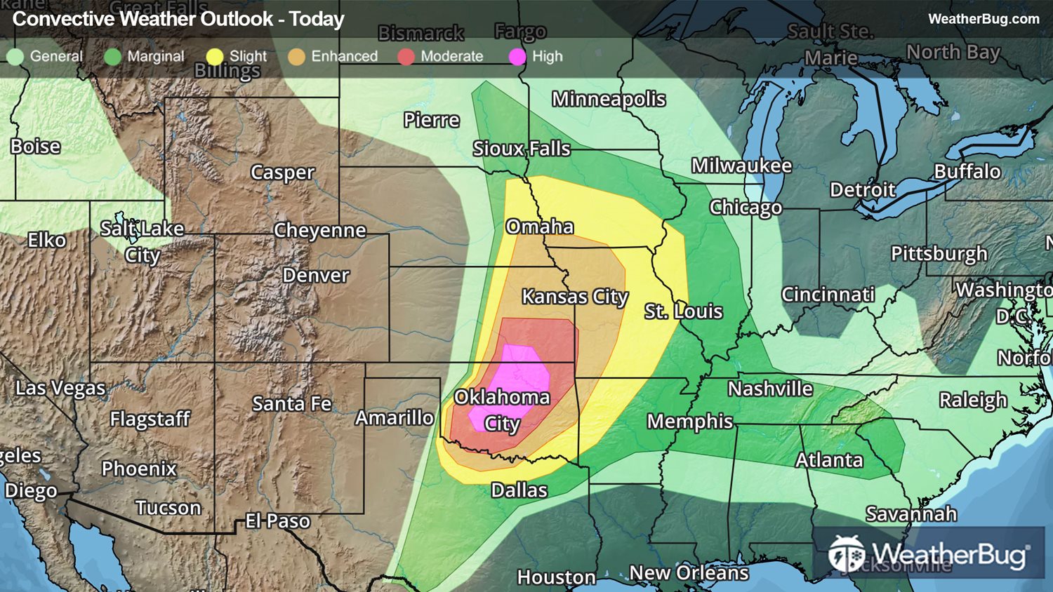 Wicked Storms Underway Across Central, Southern Plains WeatherBug