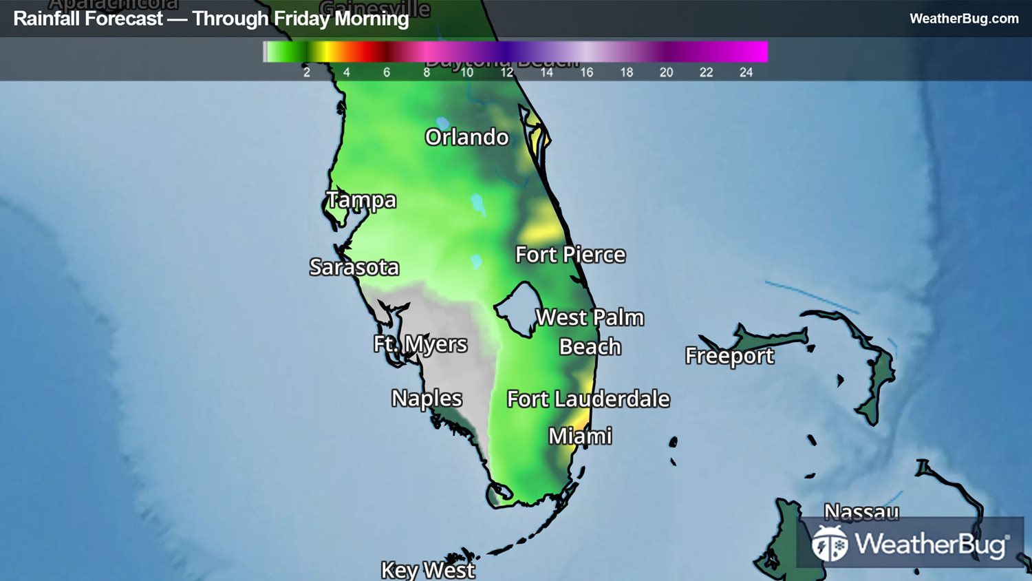 Flooding Rain and Strong Coastal Winds Batter Eastern Florida WeatherBug