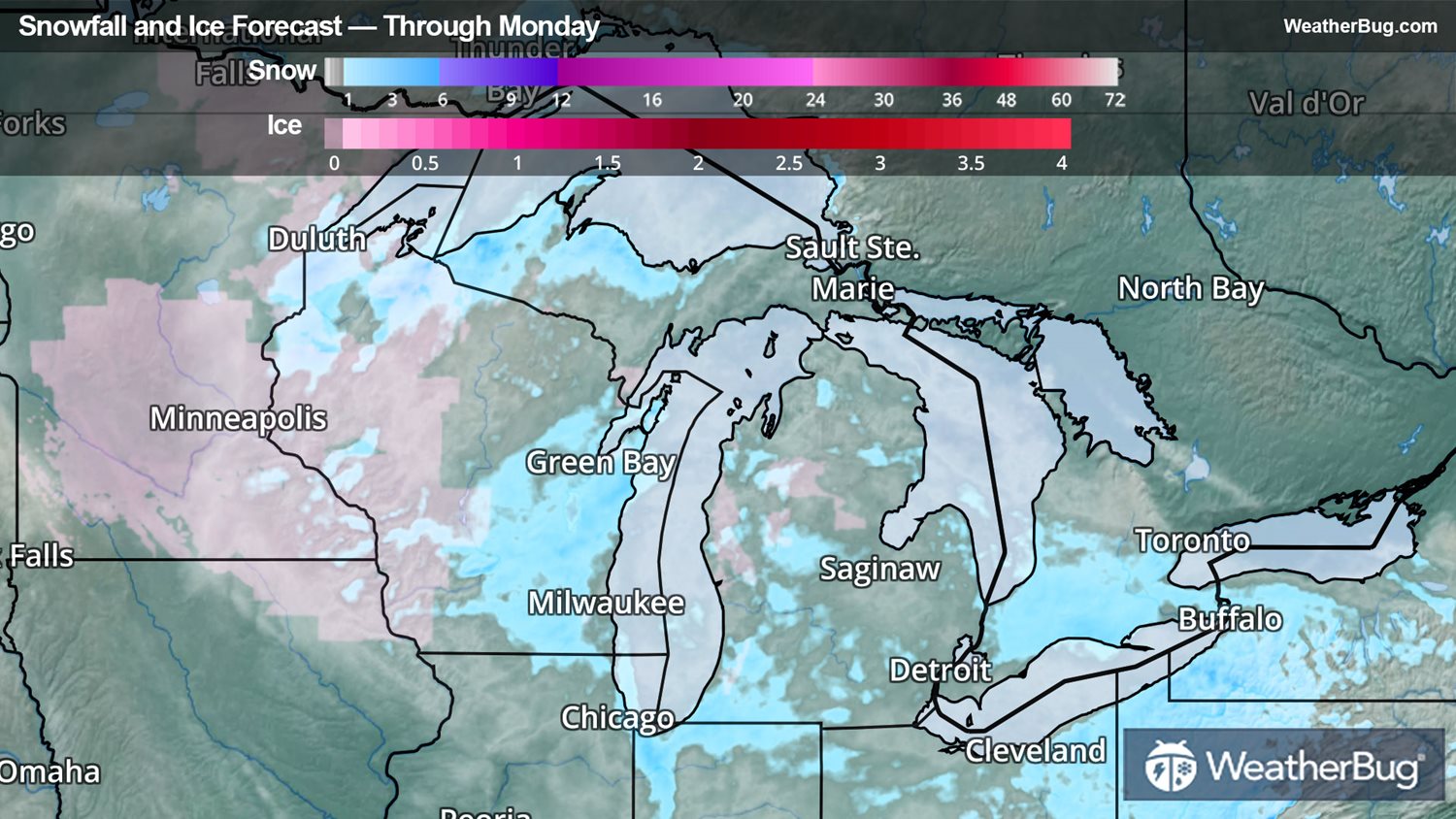 New Year’s Storm Blitzes Great Lakes, Upper Midwest | WeatherBug