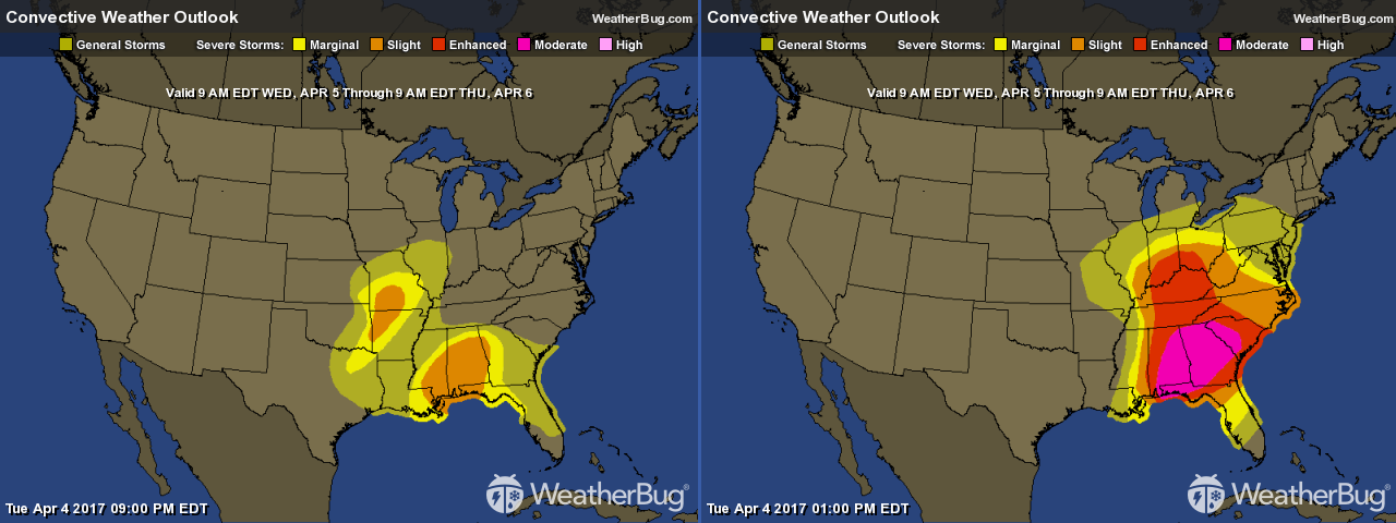 Spring Severe Storms Target Midwest, Deep South | WeatherBug | WeatherBug