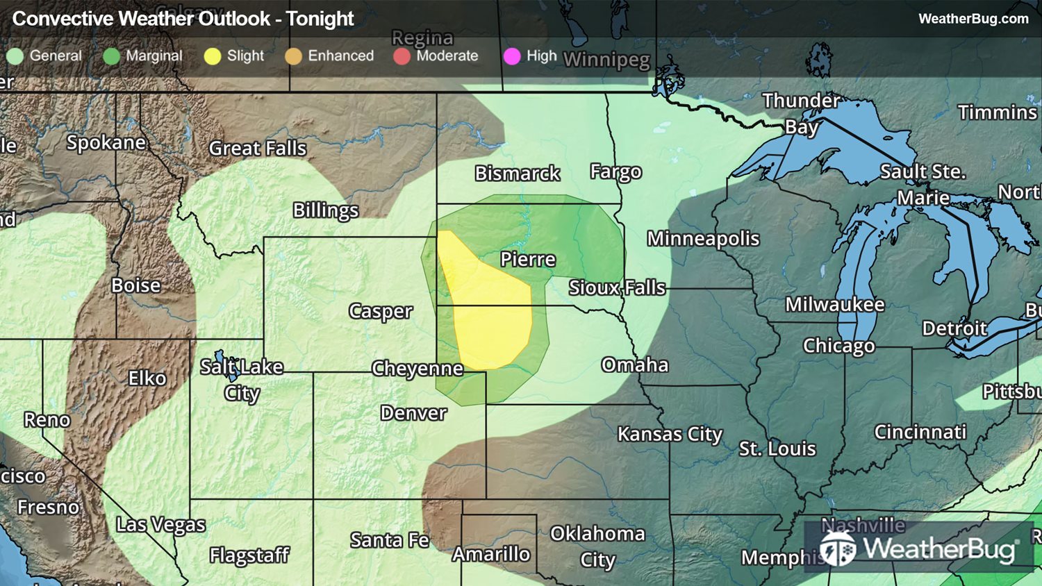 Storms With Strong Gusts Will Hit The Northern Plains | WeatherBug ...