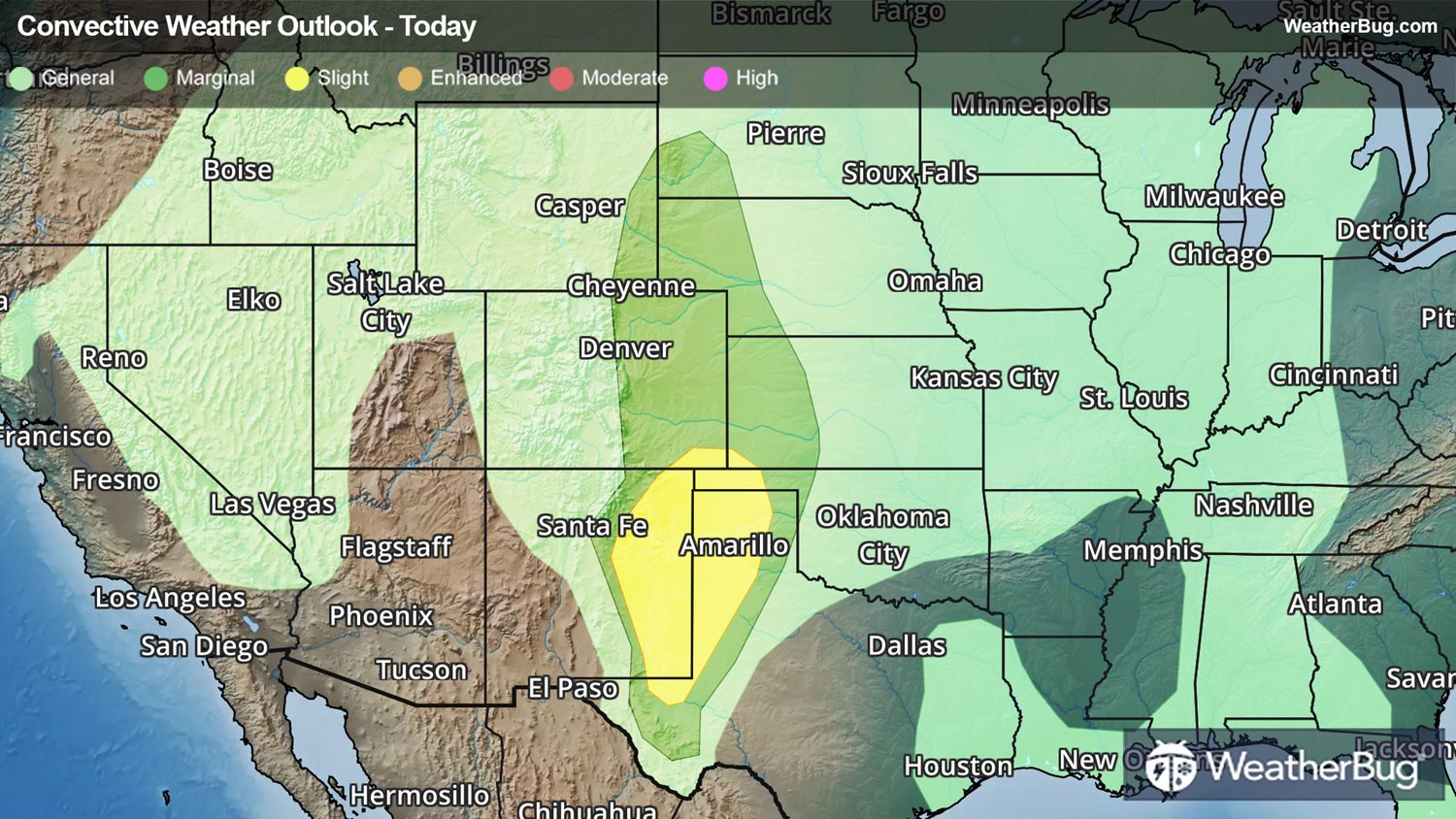 Big Storms Target Central, Southern High Plains | WeatherBug | WeatherBug