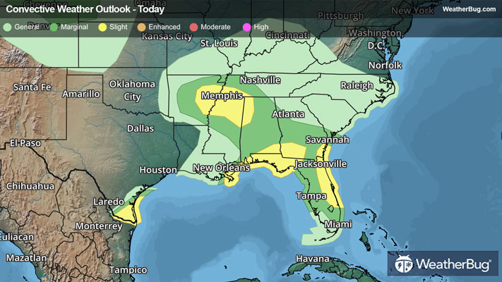 Gulf Coast Under Severe Weather Threat | WeatherBug | WeatherBug