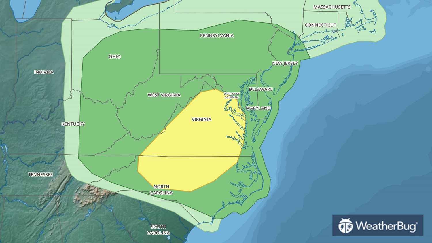 Severe Storms Likely Over the Mid-Atlantic This Evening | WeatherBug ...