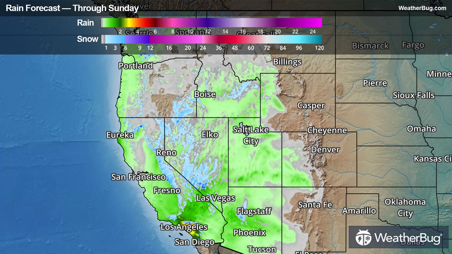 Dangerous Weather Pummels the West WeatherBug