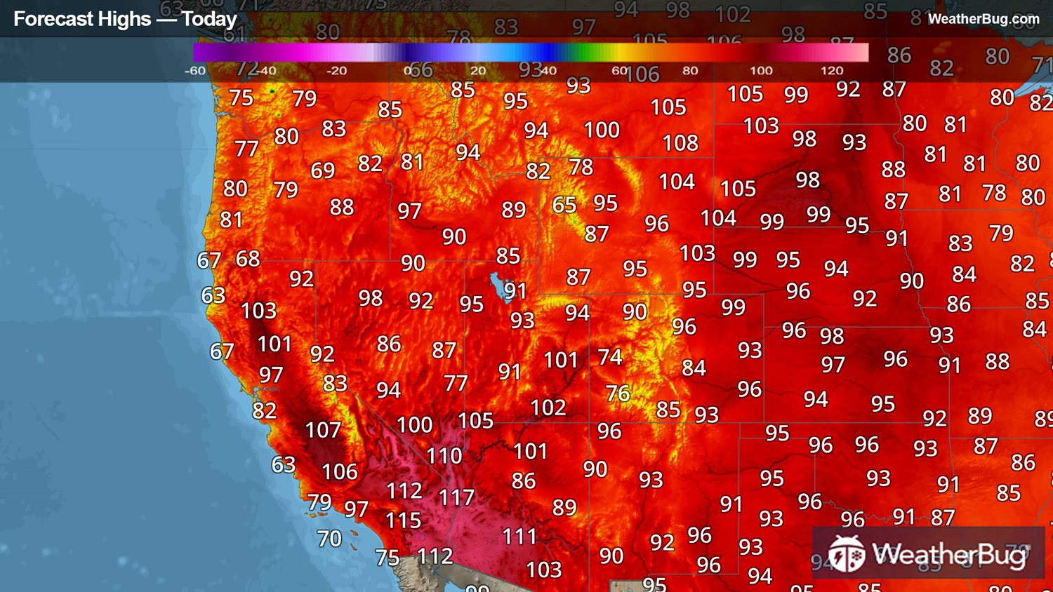Weather Bug Heat Continues Across Parts Of The West | WeatherBug | WeatherBug